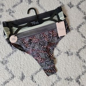 Women's 3 pack thong underwear set size S nordstrom